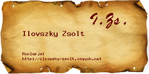 Ilovszky Zsolt névjegykártya