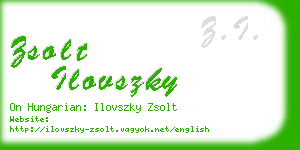 zsolt ilovszky business card